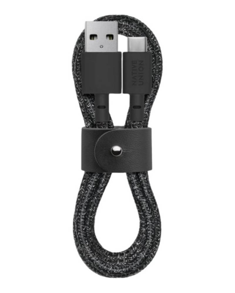 Кабель Native Union Belt Cable USB-A to USB-C Cosmos Black (1.2 m) BELT-AC-COS-NP